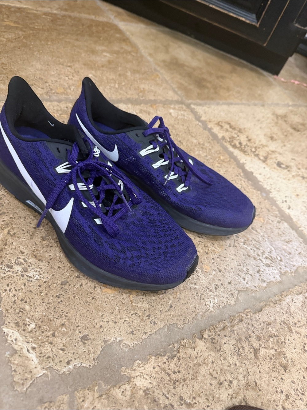 Nike Men’s Purple and White Athletic Running Shoes